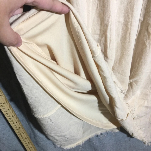 Womens Altar’d State Dress A Line Hem Lace Frayed Hem Beach Boho Coastal Casual - Picture 5 of 6